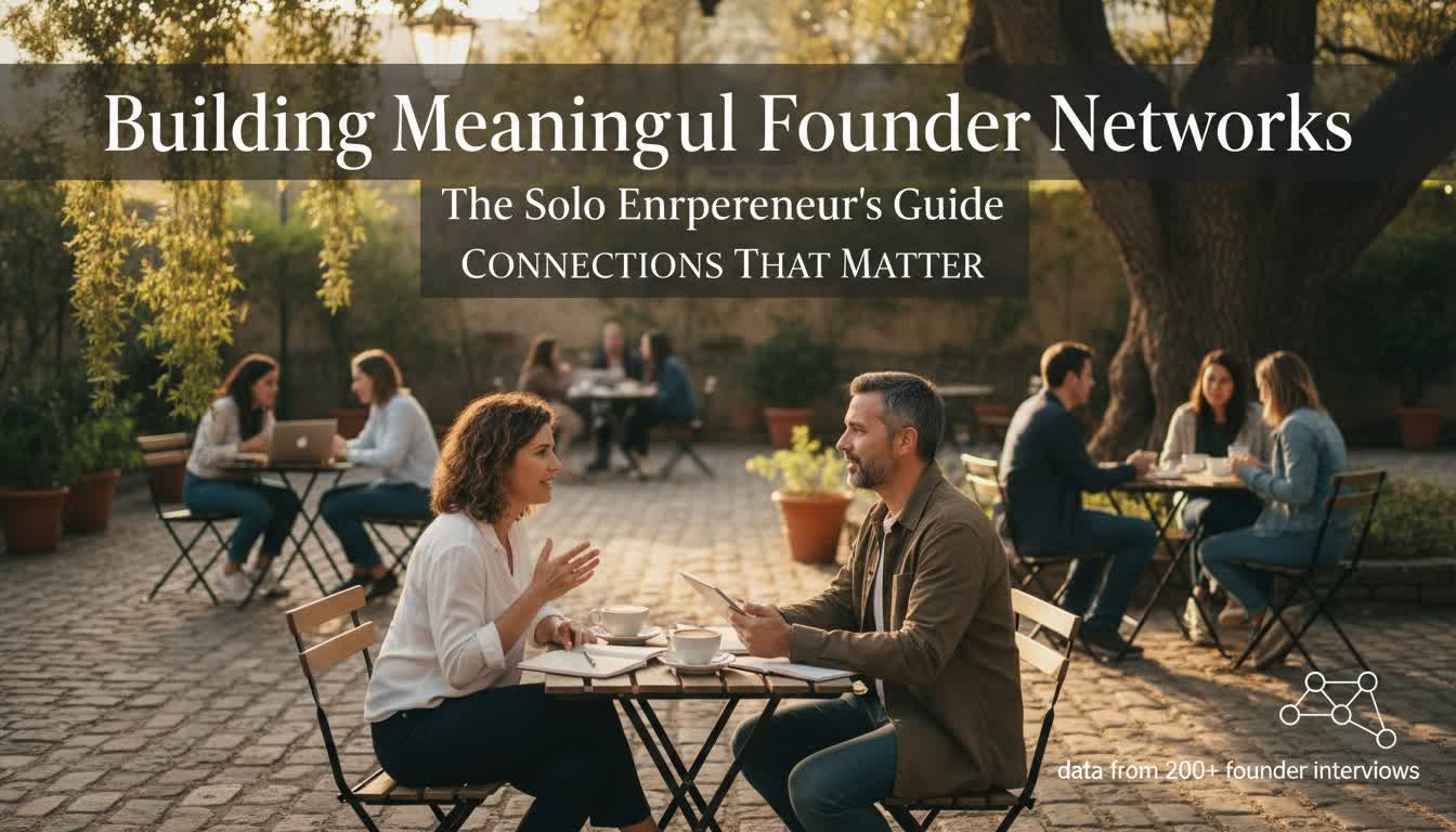 Building Meaningful Founder Networks: The Solo Entrepreneur's Guide to Connections That Matter